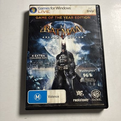 Batman : Arkham Asylum (PC Game DVD 2011)  Game of Year Edition