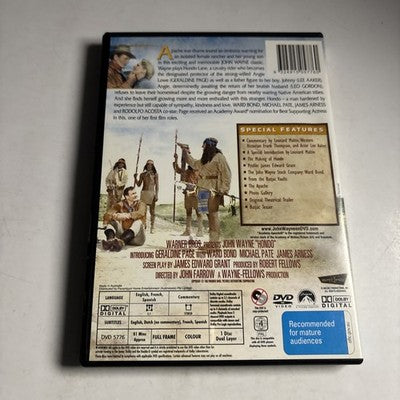 Hondo (Special Collector's Edition, DVD, 1953) John Wayne Region 4 NEW