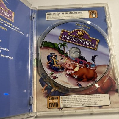 On Holiday With Timon & Pumbaa (DVD, 1997) Region 4 Disney