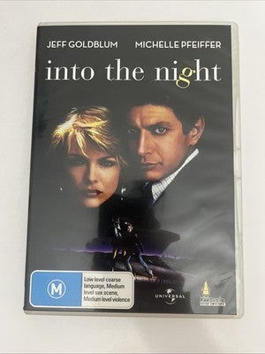 Into the Night (DVD, 1984) Michelle Pfeiffer, Jeff Goldblum Region 4 &2 NEW