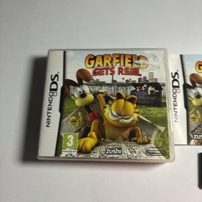 Garfield Gets Real Nintendo DS Game + Manual (2009) Complete