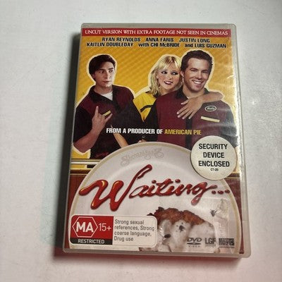Waiting (DVD, 2005) Ryan Reynolds, Justin Long, Anna Faris Region 4