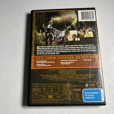 Indiana Jones and the Raiders of the Lost Ark (DVD, 1981) Region 4