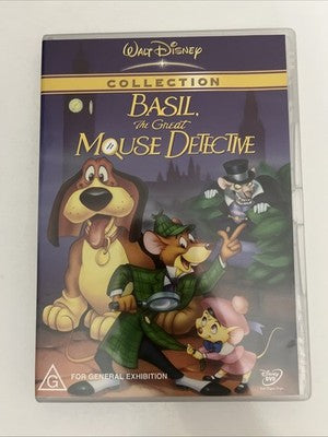 Basil The Great Mouse Detective (DVD, 1986) Disney Animation Region 4