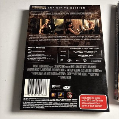 Commando - Definitive Edition (DVD, 1985) Arnold Schwarzenegger Region 4