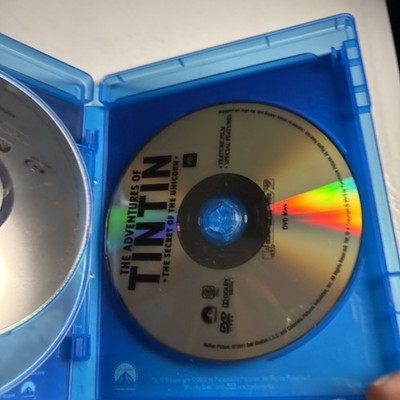 The Adventures of Tintin - Secret of the Unicorn 3D (Bluray 3D + DVD, 2011)