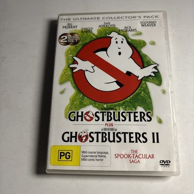 Ghostbusters / Ghostbusters II (DVD, 1989) Bill Murray Region 4