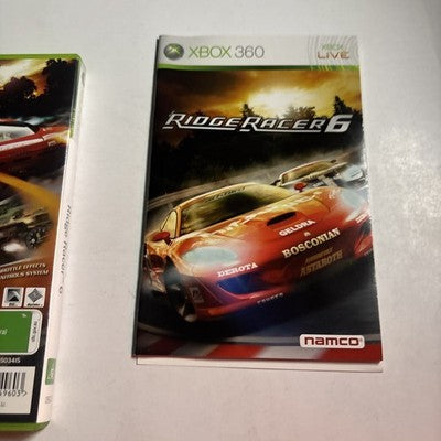 Ridge Racer 6 • Xbox 360 Game + Manual (2005) PAL AUS • Complete