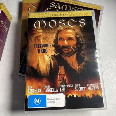 The Bible Collection - David, Samson & Delilah, Moses (DVD, 2005) Region 4
