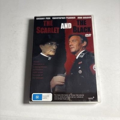 The Scarlet and The Black (DVD, 1983) Gregory Peck, John Gielgud All Regions