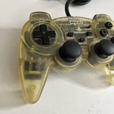 Hori Analog Sindou Pad 2 Controller for Sony PlayStation 1 & 2 PS1 PS2 Clear
