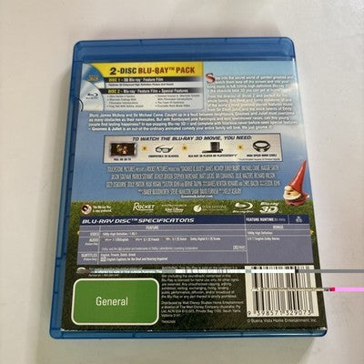 Gnomeo & Juliet 3D (Blu-ray 3D, 2011) All Regions