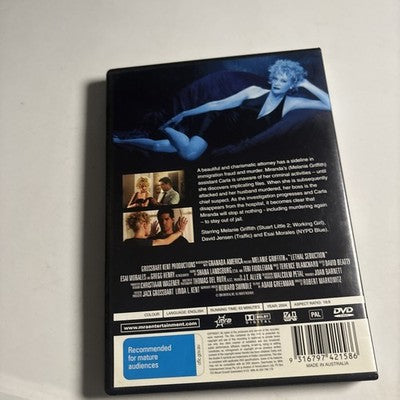 Lethal Seduction (DVD, 2005) Melanie Griffith Region 4