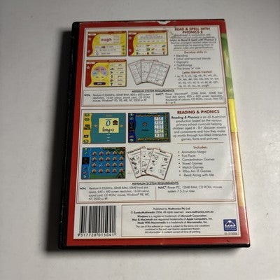 Learn to Read & Spell + Reading & Phonics (Double-Pack) - PC Mac CDROM Game