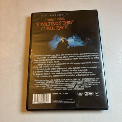 Stephen King's: Sometimes They Come Back (DVD, 1991) Tim Matheson All Regions