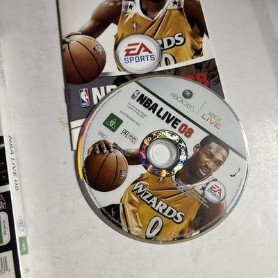 NBA Live 08 Xbox 360 Manual PAL