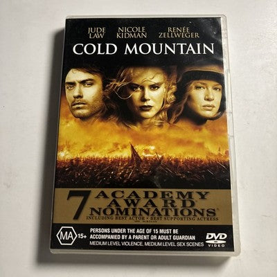 Cold Mountain (DVD, 2003) Nicole Kidman, Jude Law Region 4