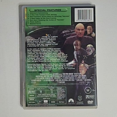Star Trek Nemesis (DVD, 2002) Patrick Stewart Region 4