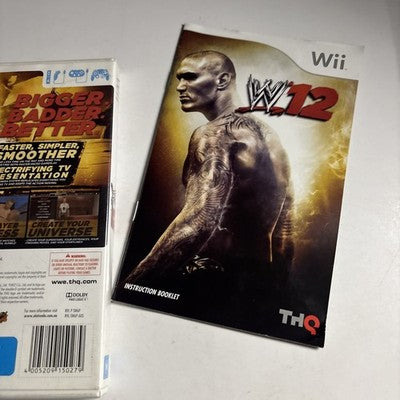 WWE '12 (Nintendo Wii, 2011) Manual PAL