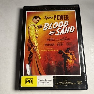 Blood and Sand (DVD, 1941) Tyrone Power, Rita Hayworth Region 4 NEW
