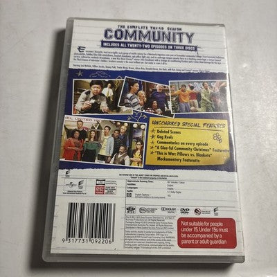 Community : Season 3 (DVD, 2011) Region 4,1
