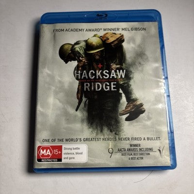 Hacksaw Ridge (Blu-ray, 2016) Hugo Weaving, Andrew Garfield Region B