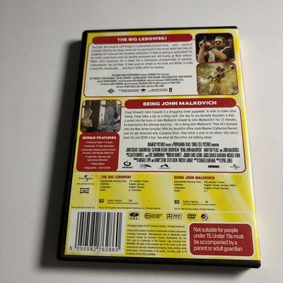 The Big Lebowski / Being John Malkovich DVD Region 4,2 NEW