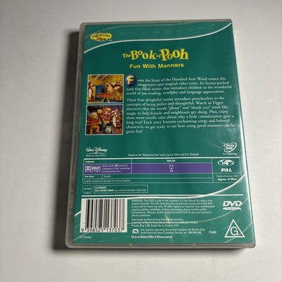 Book of Pooh - Fun with Manners (DVD, 2002) Region 4