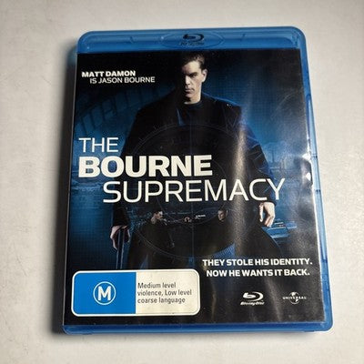 The Bourne Supremacy (Blu-ray, 2004) Matt Damon Region B
