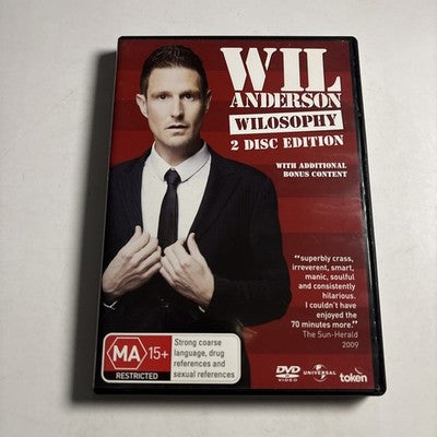Wil Anderson - Wilosophy 2 Disc Edition (DVD, 2009) Region 4,2