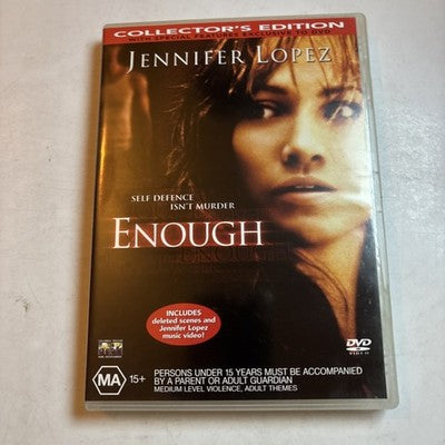 Enough (DVD, 2002) Jennifer Lopez Region 4
