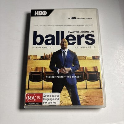 Ballers : Season 3 (DVD, 2017) Dwayne Johnson, Rob Corddry, Region 4