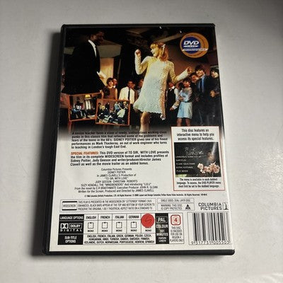 To Sir with Love (DVD, 1966) Sidney Poiter Region 4
