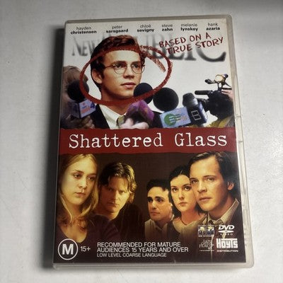 Shattered Glass (DVD, 2003) Hayden Christensen Region 4 NEW
