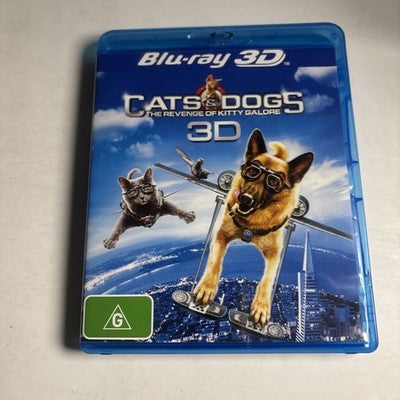 Cats & Dogs - The Revenge of Kitty Galore 3D (Blu-ray 3D, 2010) Region B
