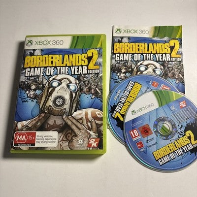Borderlands 2: GOTY Edition (Microsoft Xbox 360, 2013) Manual PAL