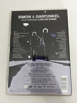 Simon & Garfunkel – Old Friends - Live On Stage (DVD, 2004) All Regions