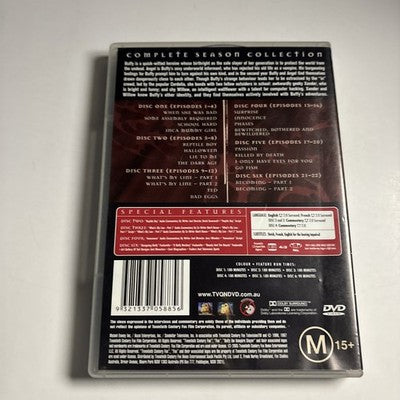 Buffy the Vampire Slayer : Season 2 (DVD, 1997) Region 4