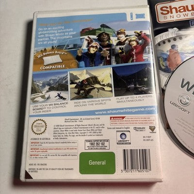Shaun White Snowboarding Road Trip - Nintendo Wii PAL complete with manual