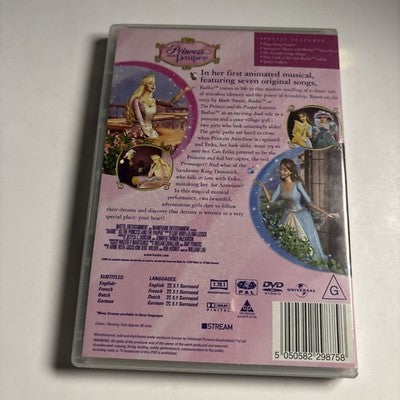 Barbie - The Princess And The Pauper (DVD) Region 4,2