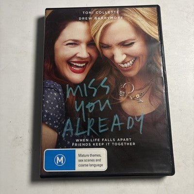 Miss You Already (DVD, 2015) Toni Collette, Drew Barrymore Region 4 NEW