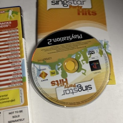 SingStar Party Hits Sony Playstation 2 PS2 Manual PAL