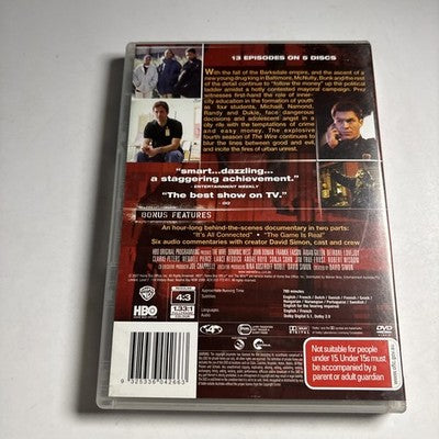The Wire: Season 4 (DVD, 2002) Region 4