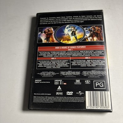 Back to the Future - The Trilogy (DVD, 1985) Michael J Fox Region 4,2