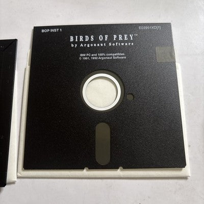 Birds Of Prey By Argonaut Software PC IBM 5.25" 2-Diskette *No Box Or Manual*