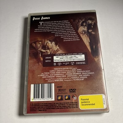 Jesse James (DVD, 1939) Henry Fonda / Tyrone Power  Region 4