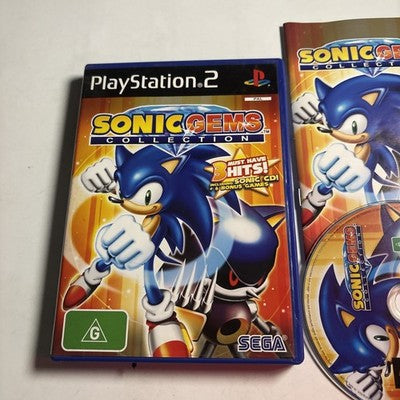 Sonic Gems Collection PS2 Sony Playstation 2 Game Complete With Manual Sega PAL