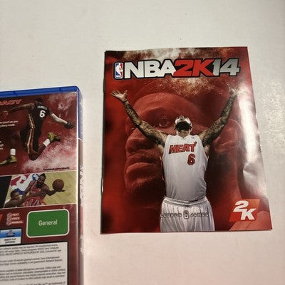 NBA 2K14 PS4 Sony PlayStation 4 Complete With Manual