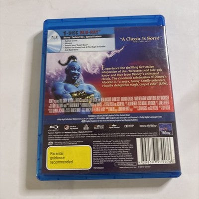 Aladdin  (Blu-ray, 2019) Will Smith All Regions