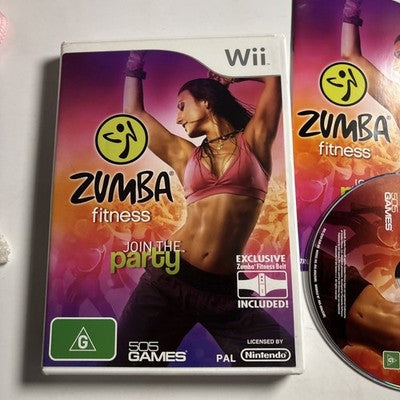 Zumba Fitness Nintendo Wii game, PAL, w/ Manual.
